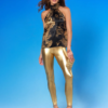 Roxana Gold Leggings