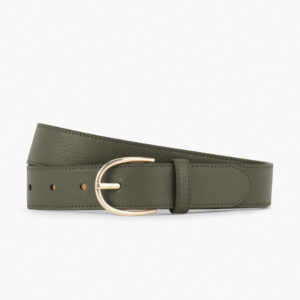 Leather perforated belt