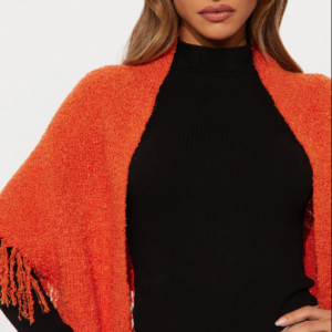 Fall Sunsets Triangle Scarf - Orange