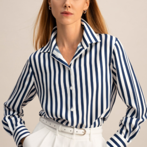 Amalfi Stripe Silk Shirt